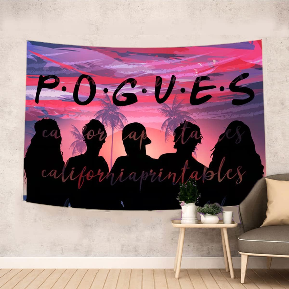 Pogue Life Tapestry Outer Banks Flag Wall Art Hanging,For Decorate Clubs Concerts Bars University Dormitories Living Rooms Bedrooms Decor Tapestry