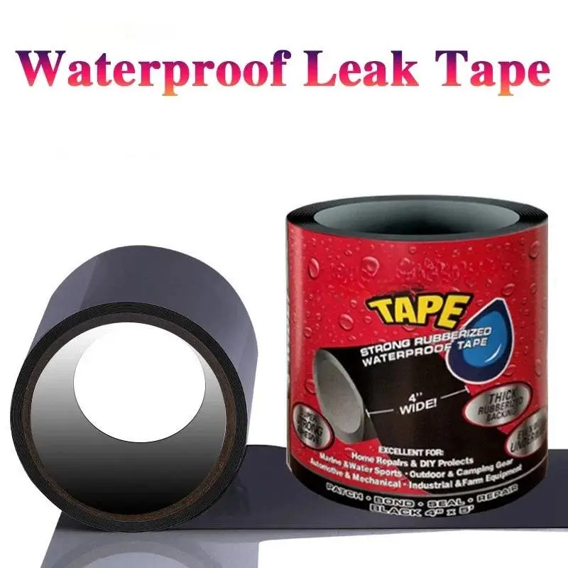 150CM Rubberized Waterproof Tape Super Strong Flex Anti Leakage Fix Tapes Adhesive Repair Stop Leak Seal Patch Sealant duct tape