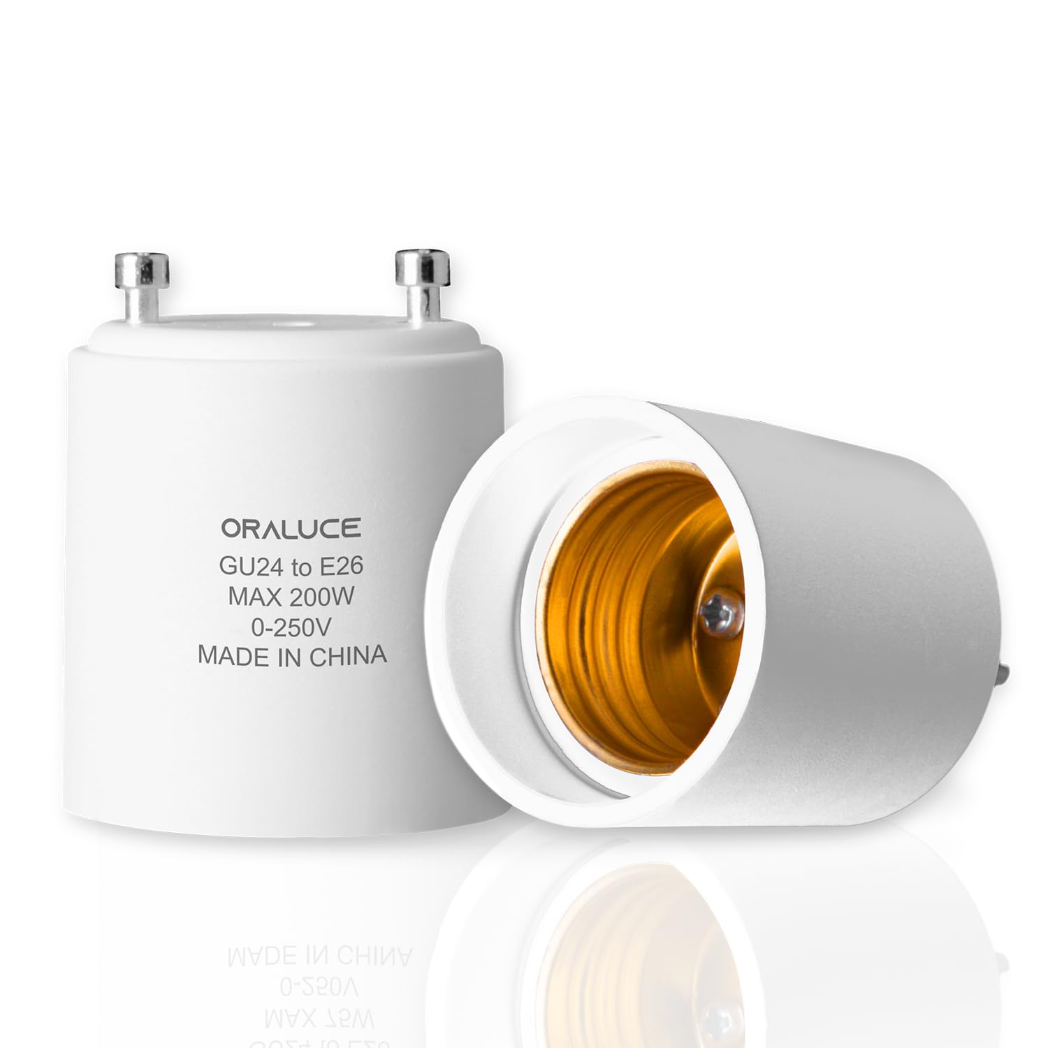 GU24 to E26 Versatile Design Adapting, Bi-Pin to Medium Standard Base ...