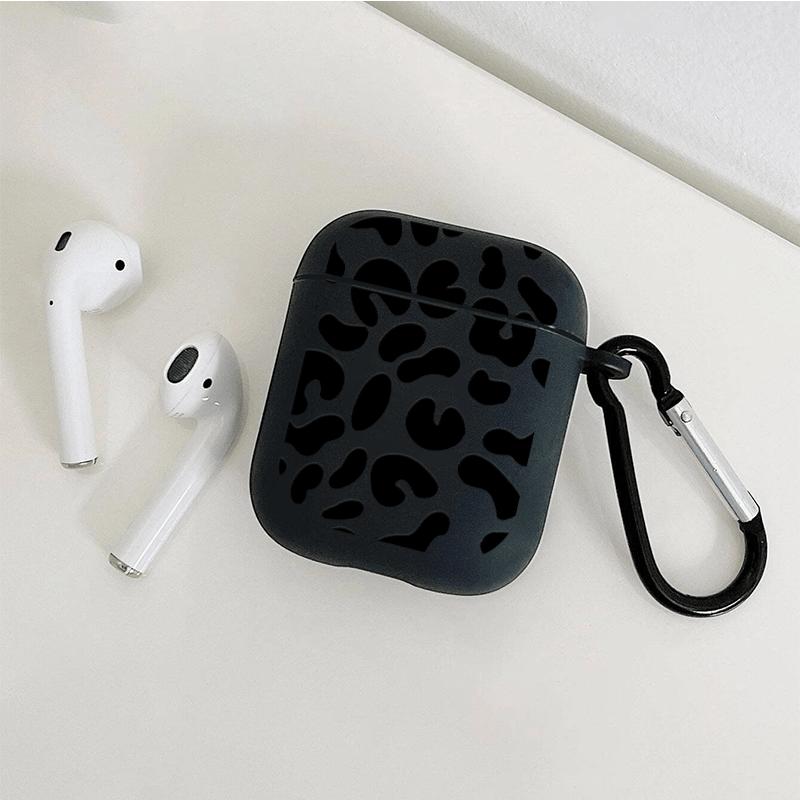Black irregular graphics Graphic Headphone Case for AirPods1/2, AirPods3, Airpods Pro, AirPods Pro (2nd generation), Gift for Birthday, Girlfriend, Boyfriend, Friend Or Yourself, Black Pattern Anti-fall Apple Headphone Case