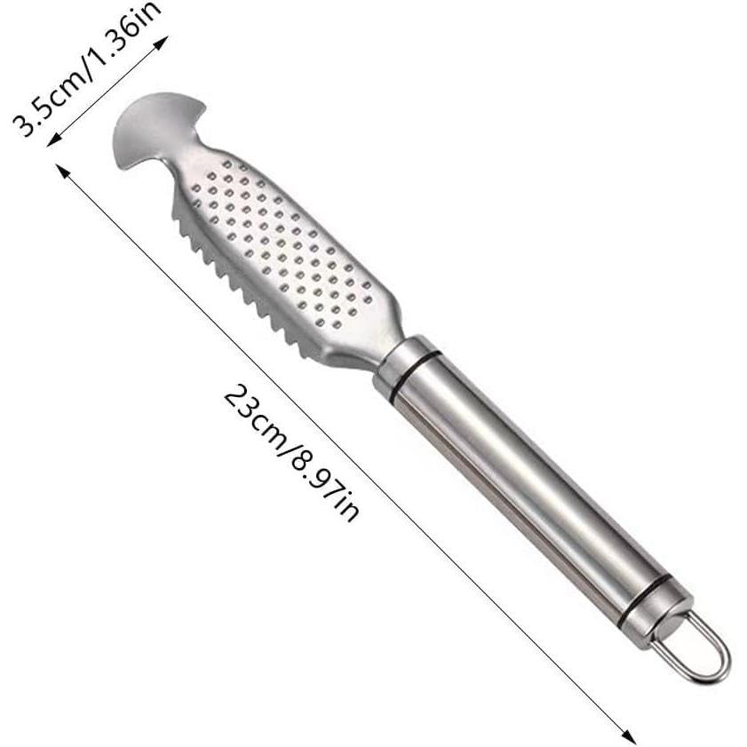 1 count Fish Scales Scraping Tool,Multifunction Stainless Steel Fish Scale  Fish Cleaning Kit,Fish Scale Peeler,Fish Descaler Tool,Fish Scaler Remover,Fish Scaler Fish Scale Removing Tool