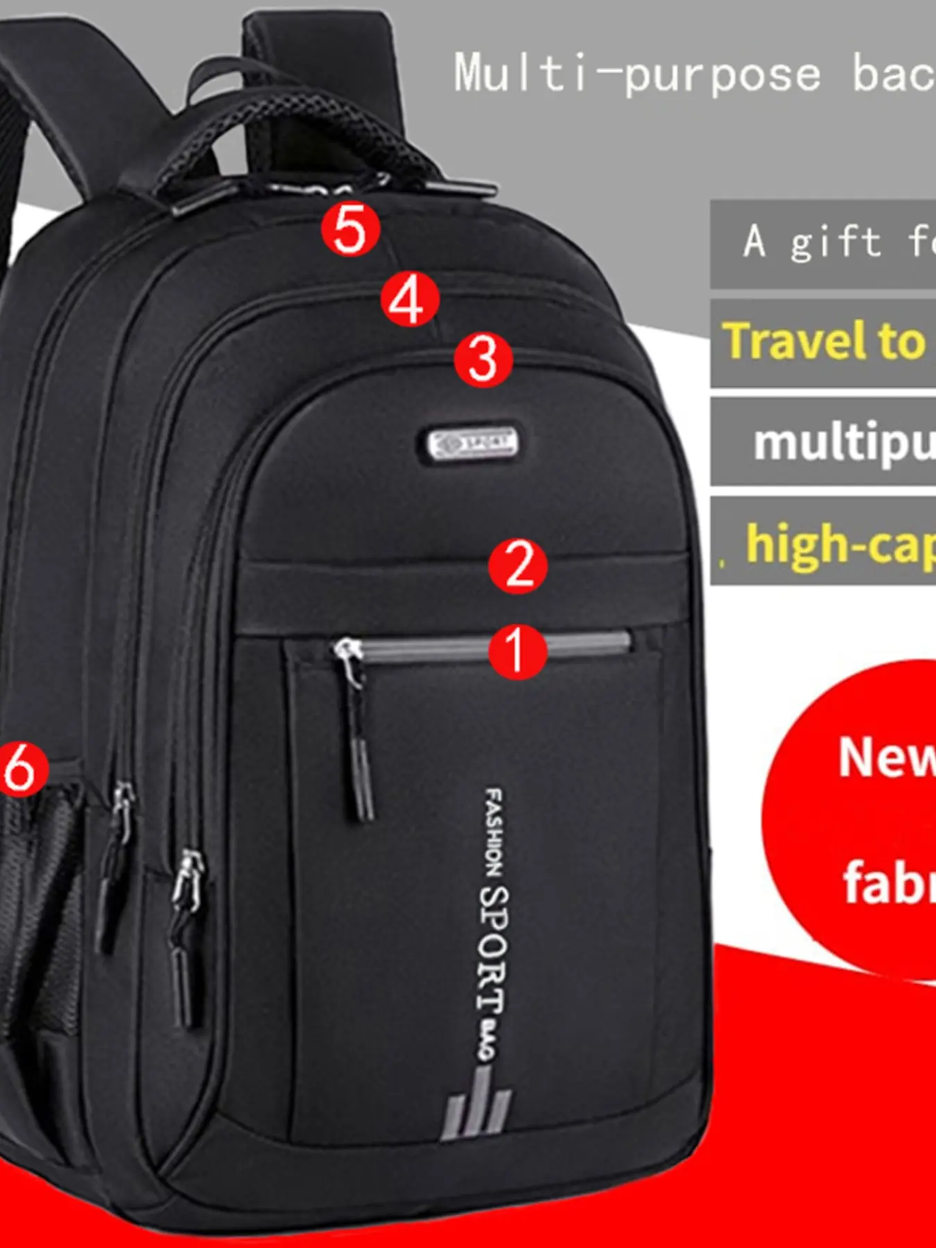 High-End Casual Nylon Backpack for Spring Summer, Pure Color Shoulder Bag for Daily Commute and Travel, Suitable for Various Holidays