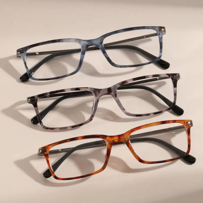 3pcs Flexible drop proof plastic frame reading glasses careless daily optical eyeglasses impact resistant presbyopic specs tough basic eyewear for ladies kitchen housework