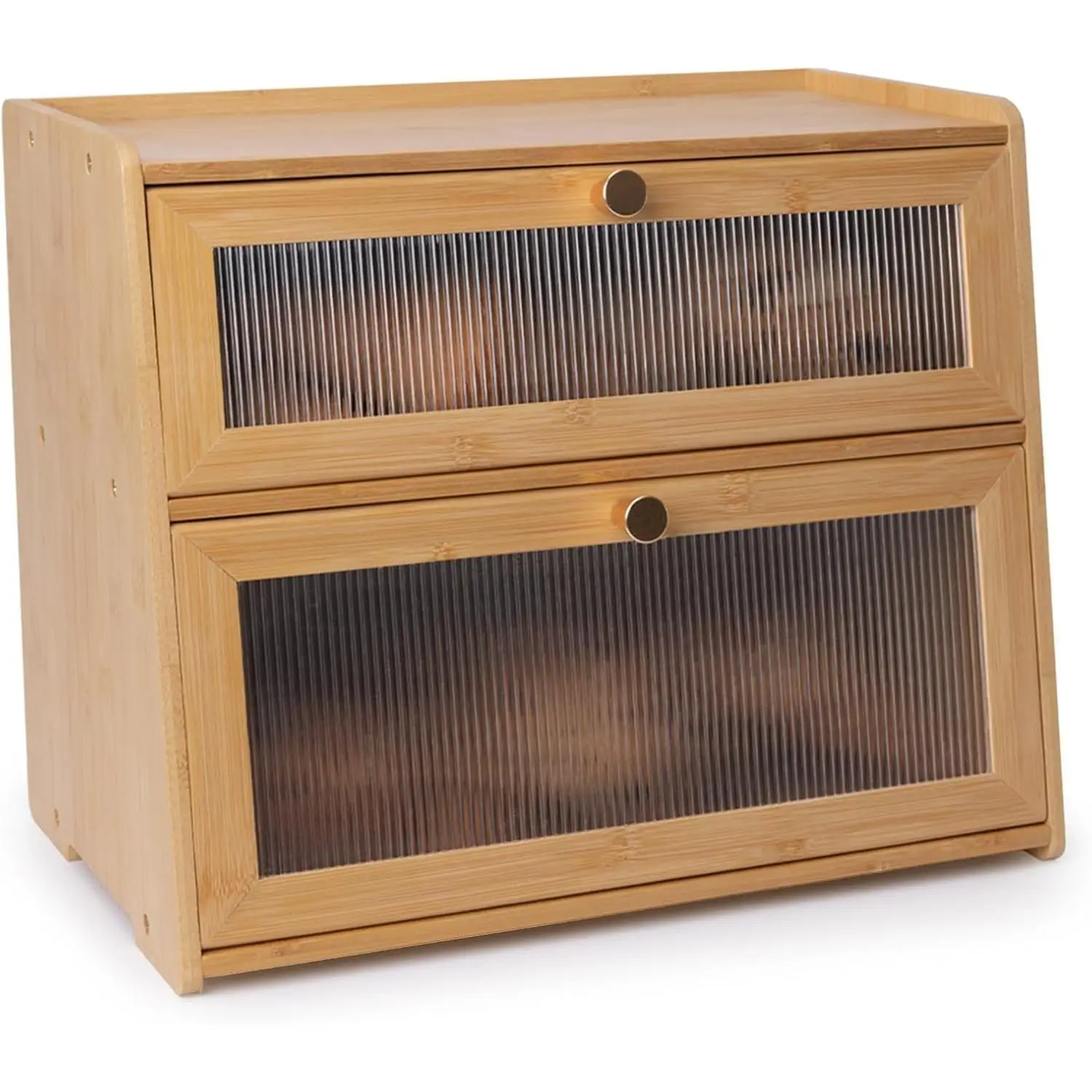 Double Layer Bread Box for Kitchen Counter Breadbox for Homemade Bread