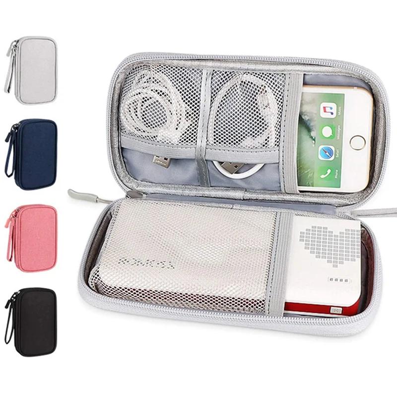 1pc Electronics Accessories Organizer Pouch Bag, Travel Universal Organizer for Cable, Charger, Phone Business Travel Gadget Bag