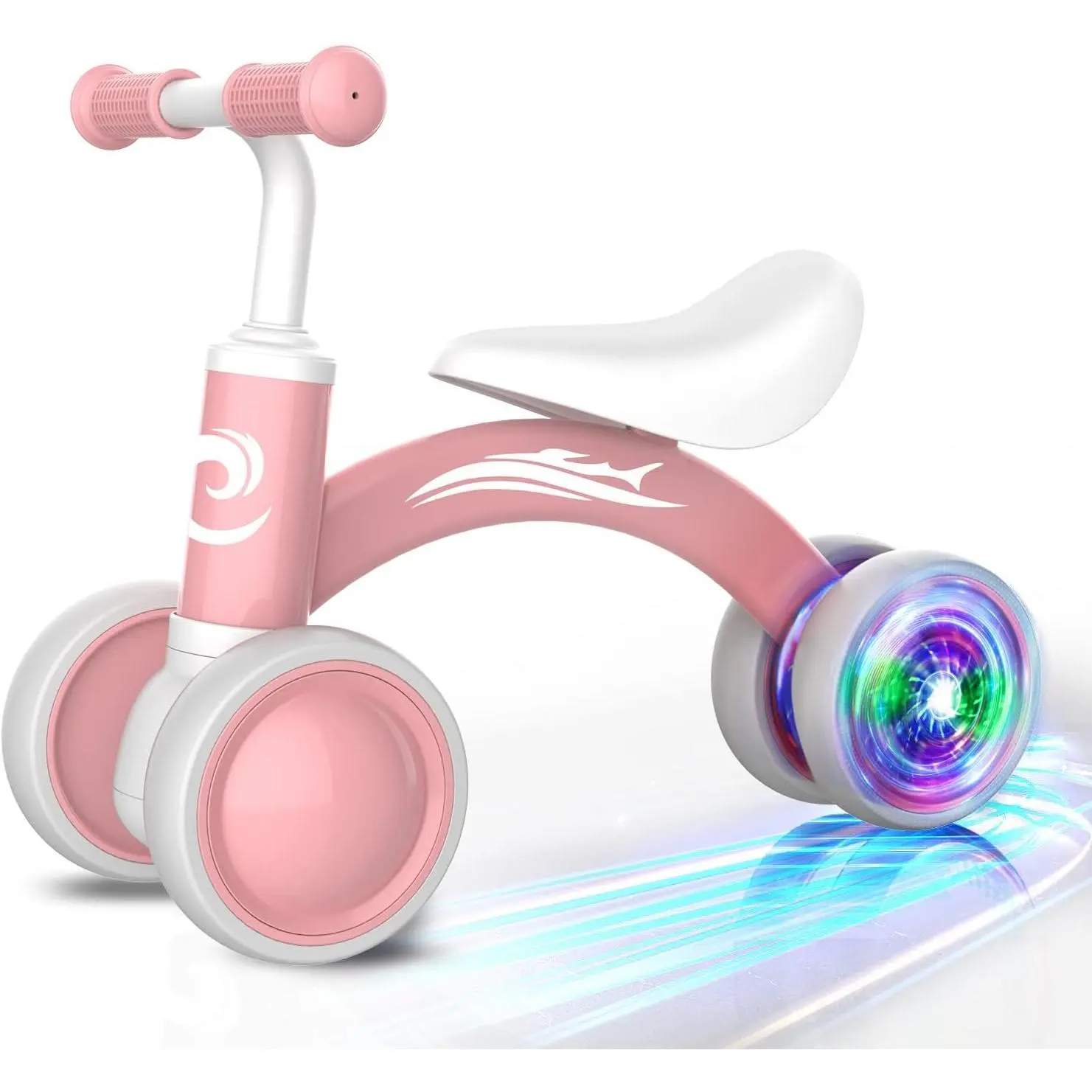 Baby Balance Bike for 1 Year Old Boy Girl, No Pedal Toddler Bike 10-36 Months with Silent Wheels and Soft Seat, First Ride Toy, 1st Birthday Gift