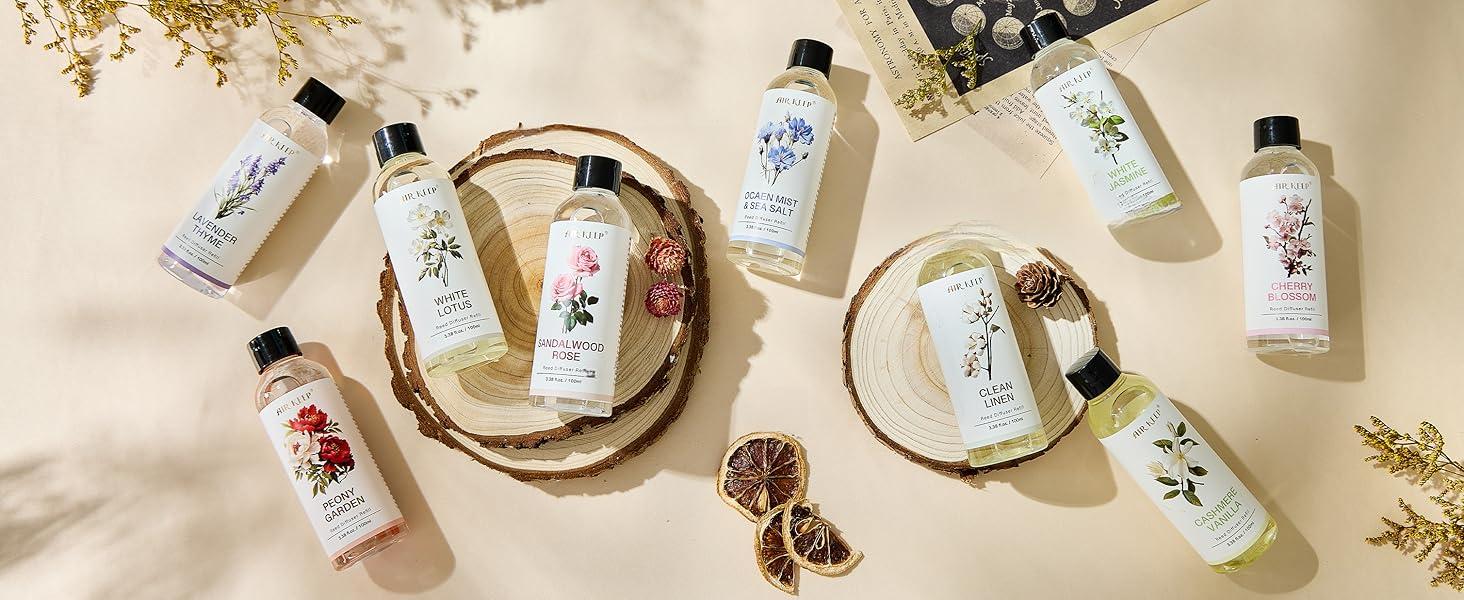 Reed Diffuser Oil Refill/Clean Linen/3.38oz(100ml/1 Pack/Scented Oil Refill for Reed Diffuser Home Fragrance for Bedroom, Bathroom Office Home Decor