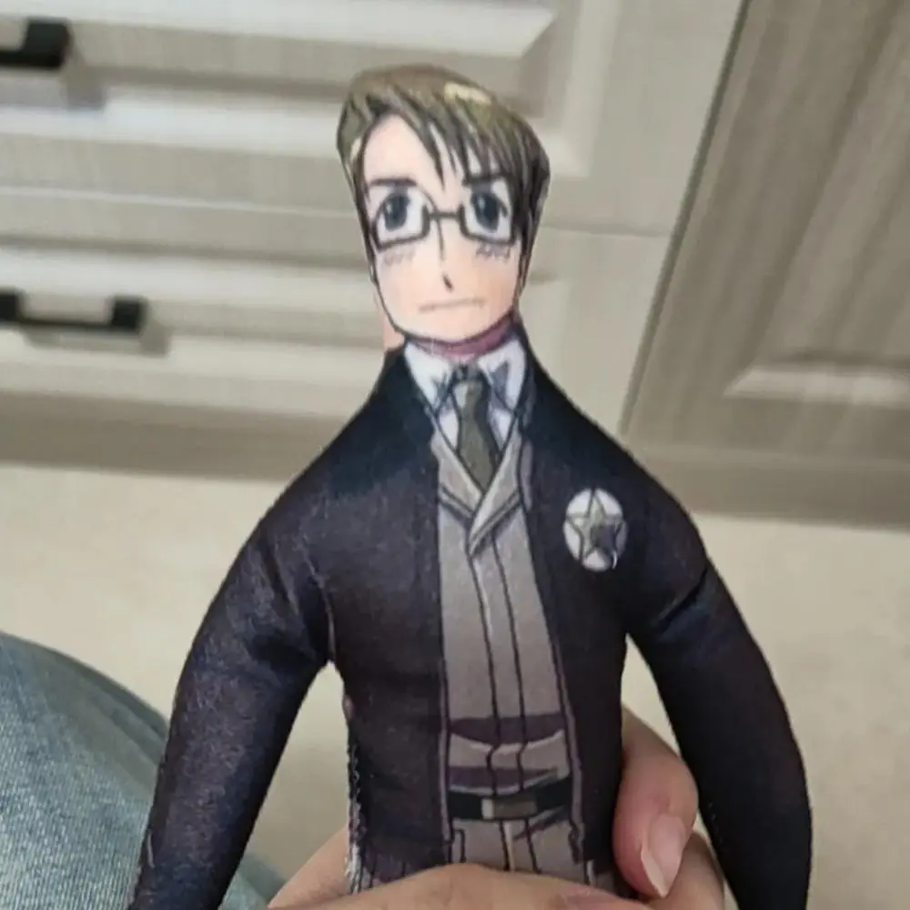Unisex Anime Axis Powers Hetalia Alfred F. Jones Cotton Plush Doll - Stuffed Figure, Abstract Room Decoration Prop (Toys & Hobbies, DIY Felt Crafts)