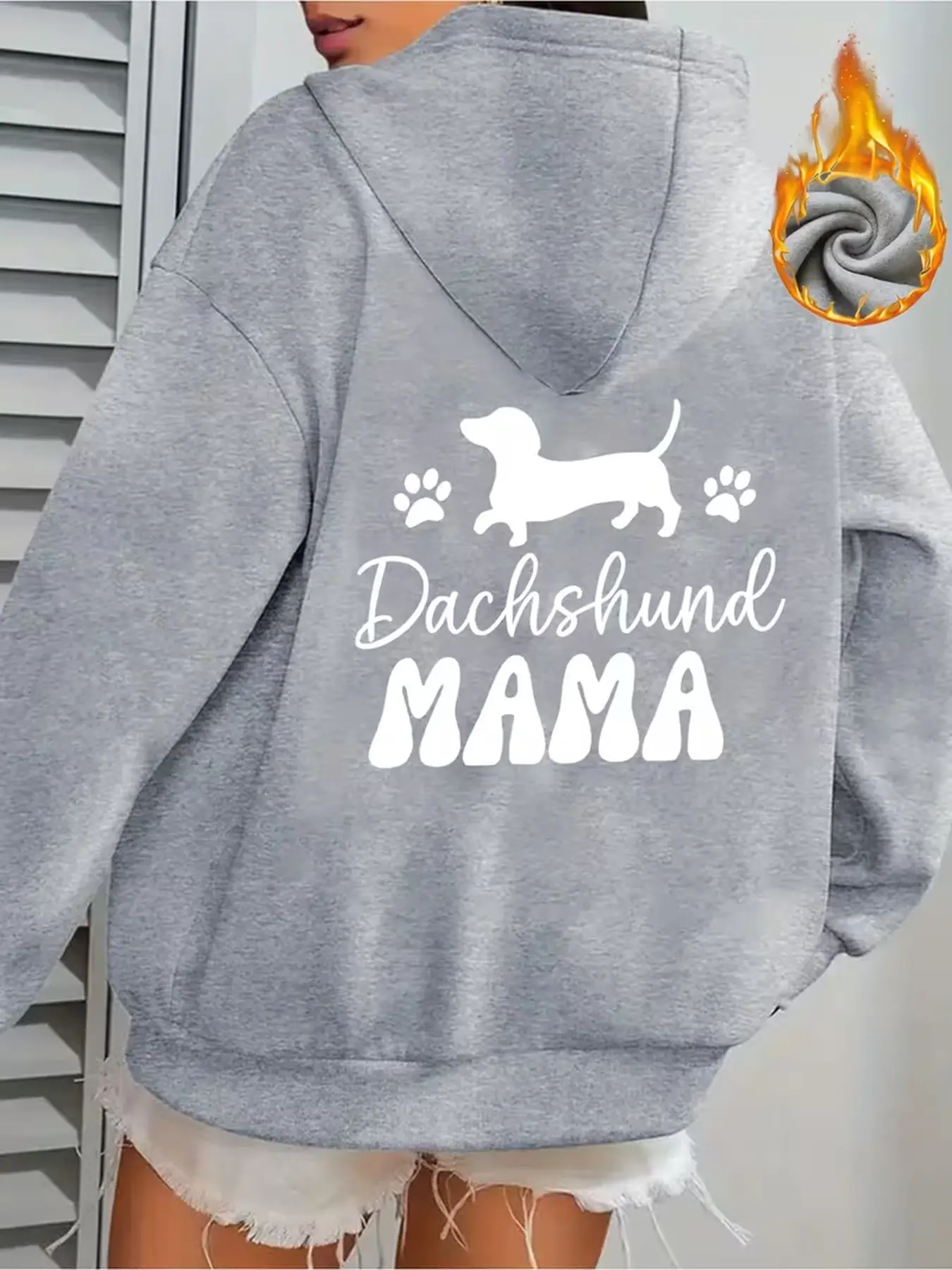 Women's casual sports hoodie with back print of surfboards and waves, full ocean vibe, soft fabric and relaxed fit for daily wear.