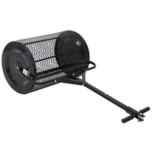 ARCH 36 Inch Peat Moss Spreader Metal Mesh Compost Manure Roller 2-in-1 ATV Tow Behind and T-Shaped Push Handle for Lawn Garden Seeding Planting Soil Amendment Top Dressing Yard Care, Home Furniture and Household Product Search Terms