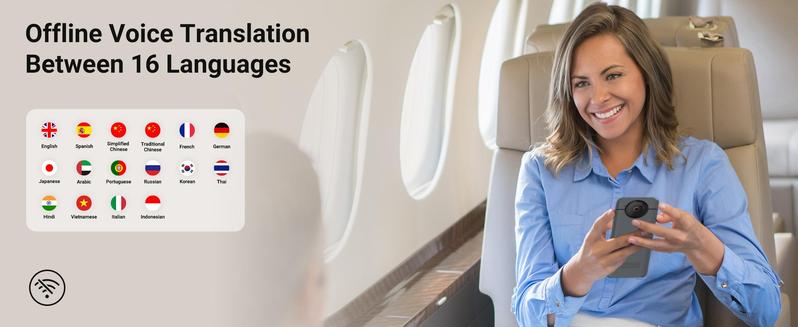 2025 Must - Have! Exsulity W10S - AI - Powered, WiFi - Free Translator Device Instant Translator for 144 Languages and Accents AI Electronic Foreign Language Translators