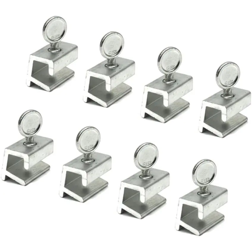 8 Pack Adjustable Sliding Window Locks, Aluminum Alloy No-Drill Safety Window Stoppers for Sliding Windows & Doors, Child & Pet Security Lock Kit Fits Most Tracks