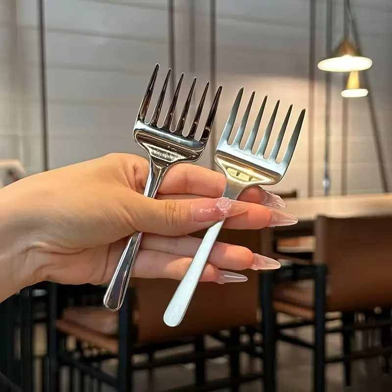 Creative Short-handled Six-prong Fork, Cute Cake Fork, Fruit Fork, Main Course Fork, Pasta Fork, Suitable for Friend Gatherings, Birthday Gifts, the Best Gift for Friends and Best Friends