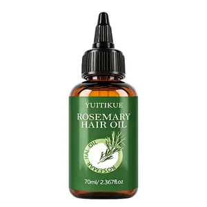 Yuitikue Rosemary Hair Oil, Nourishing Repair, Stronger Hair Strands, Soft and Shiny Hair, Suitable for All Hair Types, 70ML