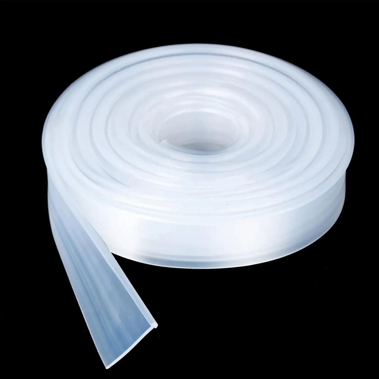 Framed Shower Door Bottom Seal Strip  Shower Bottom  Door Rubber Sweep Trim Clear Seal for  Bathroom Glass Shower Door 108 x 13/16 x 5/32 Inch Tee Insert Shape