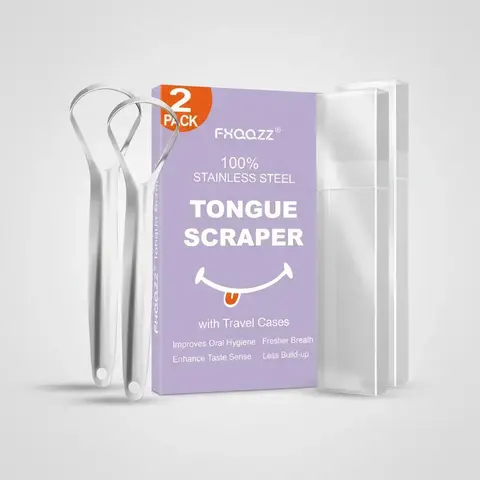 Portable Tongue Cleaner for Adults, 2 Counts/set Tongue Scrapers with Storage Case, Oral Care Tool for Travel, Tongue Cleaning Kit, Tongue Scraping Tool, Oral Hygiene Essentials, Oral Care Product, Oral Care Supplies