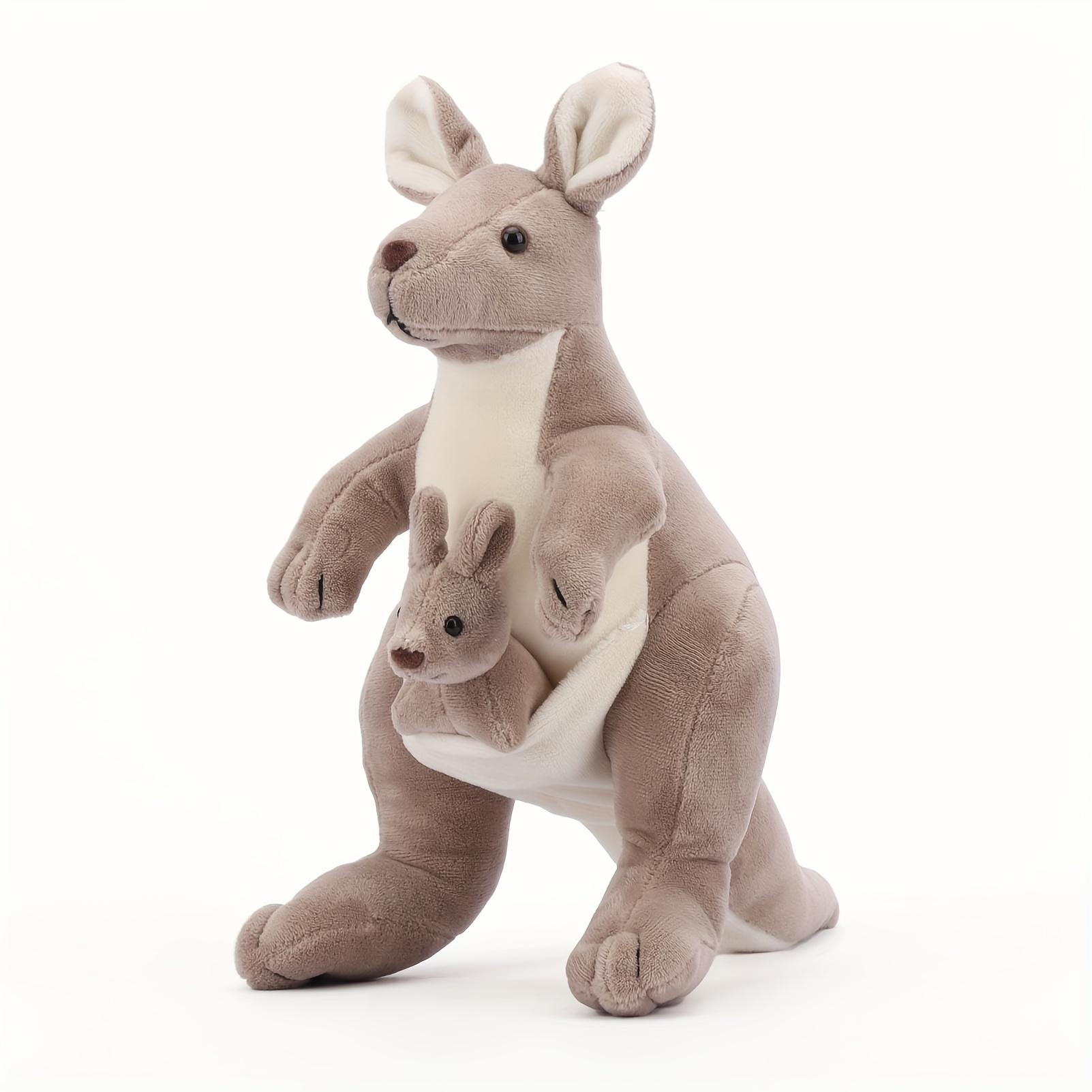 2-in-1 Kangaroo Family Plush Toy, Cute Kangaroo Mom and Mini Kangaroo Stuffed Animal Plush Doll, Australian Kangaroo Plush Doll, Perfect Gift for Halloween, Christmas, Thanksgiving, and Easter weighted rare Cartoon Gorilla Backpack Whale Shark Kawaii