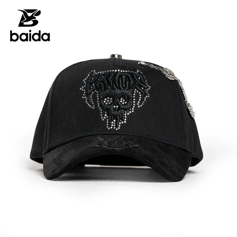 Personalized Caps New Hat Caps Barbas 5-Panel Hats Suede Baseball Cap with Diverse Embellishments & Designs