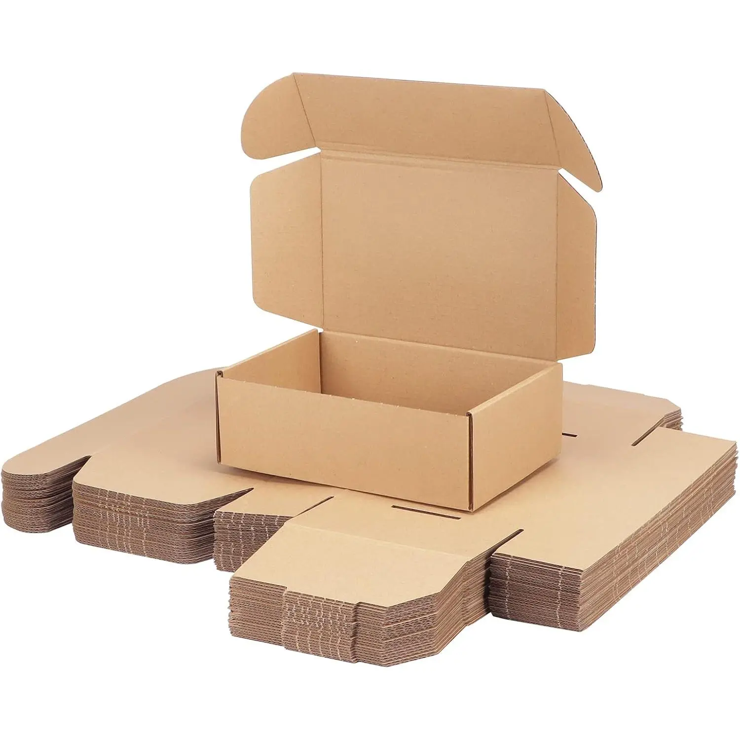 9x6x3 inch Shipping Boxes Bulk 25 Pack Brown | Tab Lock Tuck Top Mailer Boxes for Packaging Small Business, Small Cardboard Gift Boxes for Wrapping Mailing Present