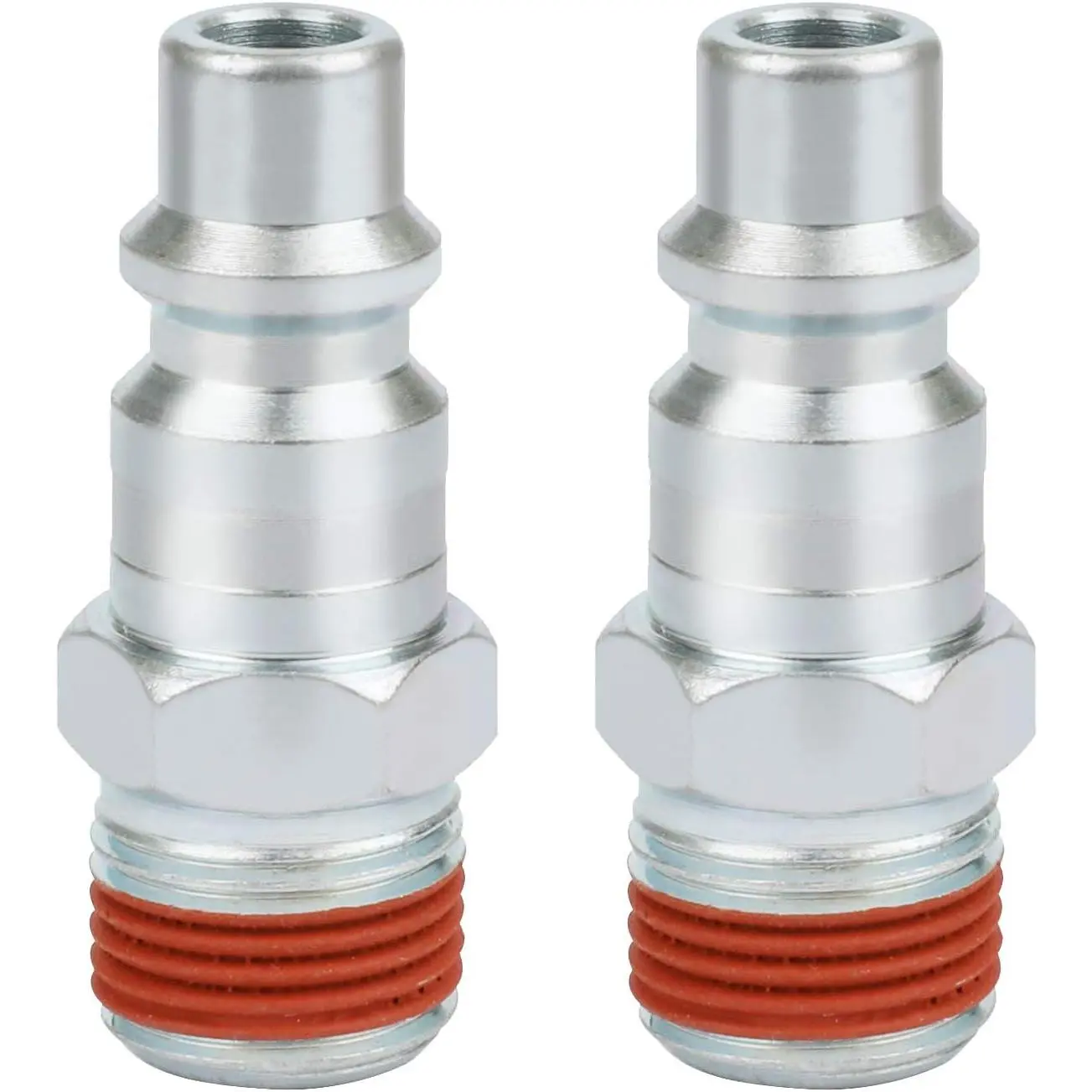 Air Tools Accessories Fittings, 3/8'' MNPT Industrial Type Plug with Sealant, 2 count Air Compressor Accessories Kit