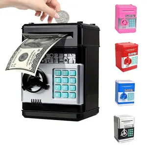 Children's Smart Password-Powered Money Box, Large Capacity Automatic Coin-rolling Savings Jar, Creative Anti-Loss Savings Box