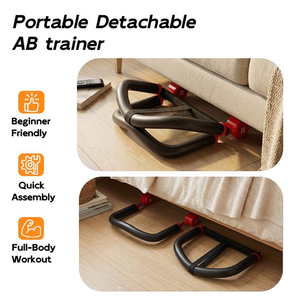 10-in-1 AB TRAINER Full Body Workout 3 Resistance Levels  Compact Portable Beginner-Friendly Home & Daily Use Ab Exercise Machine outdoorfun