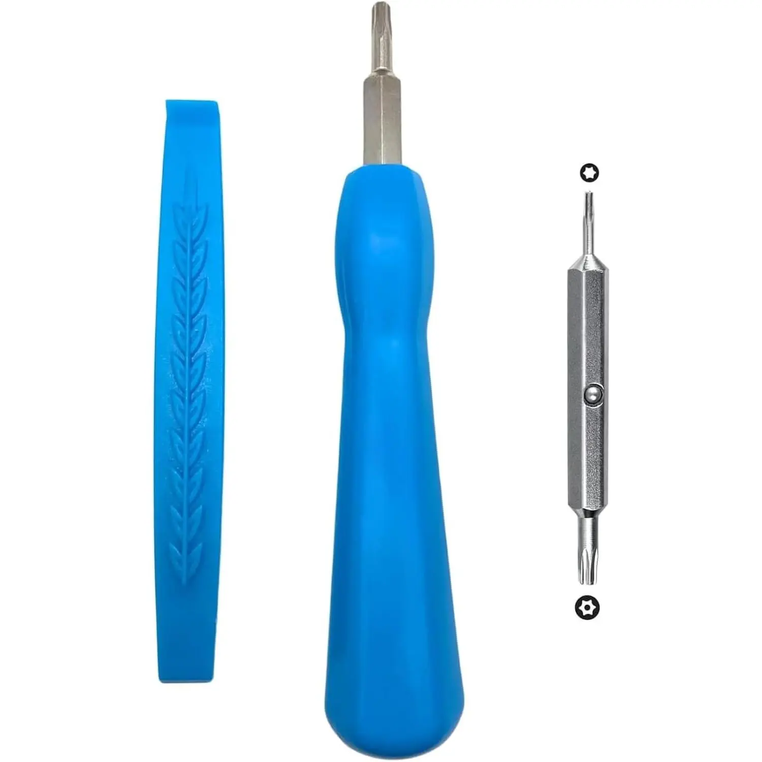 Doorbell  with  Tool - Double-Ended T6 T15 Torx   for Video Doorbell Camera  Change & WiFi Reset - Doorbell   Screws Tool Kit (Blue)