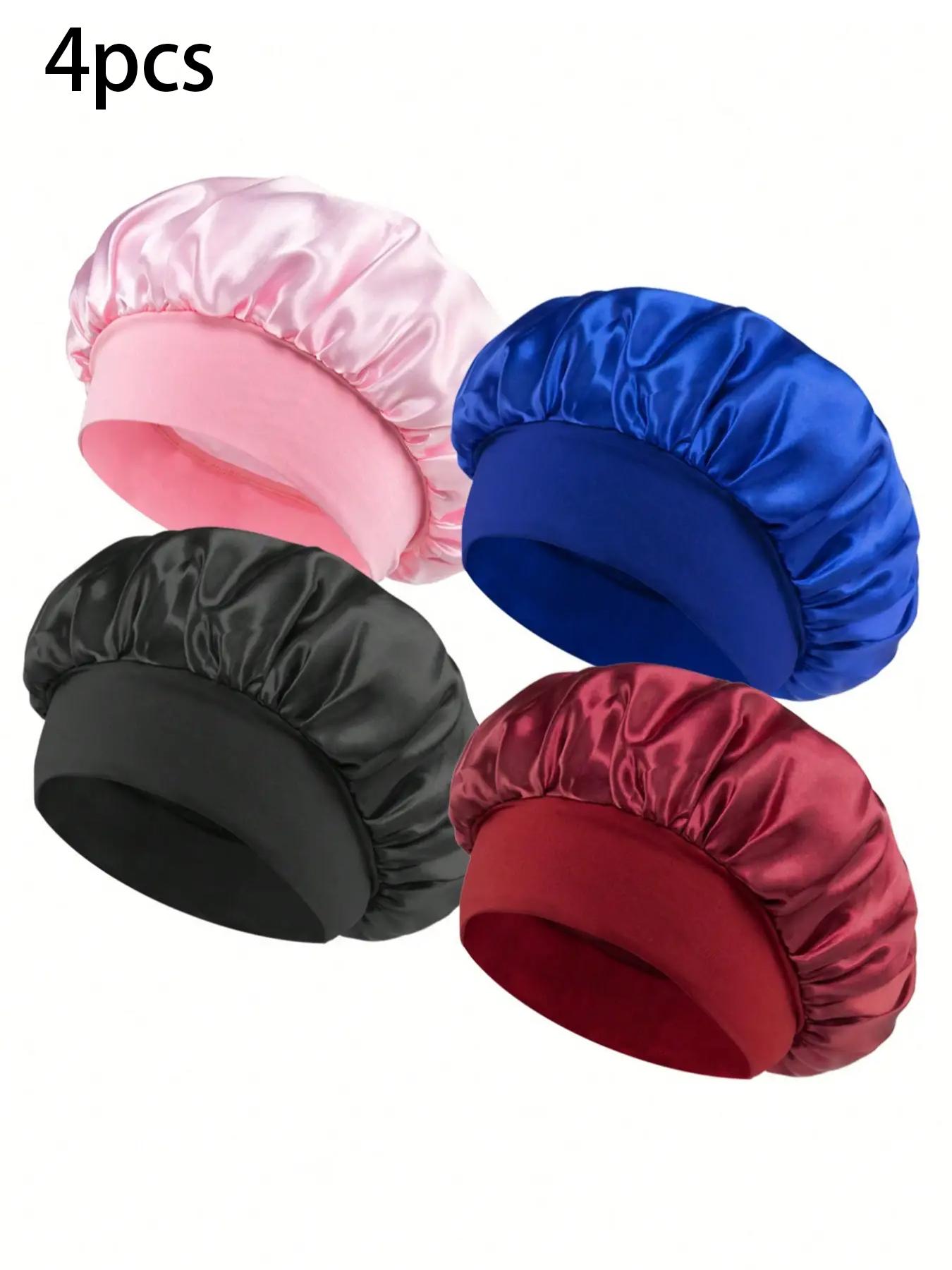 Women's Elegant Plain Color Elastic Hair Bonnets for Gift, Summer Outfits 2025 Trendy Soft Comfy Haircare Sleeping Bonnets for Preserving Hairstyle, Lightweight Chic Accessories for Daily Use