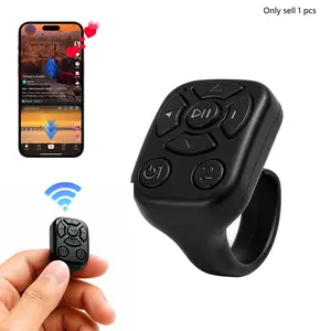 TikTok Scrolling Ring Remote Control, Wireless Page Turner for iPhone Android, TikTok Video Scroller, Remote Camera Shutter for Selfies, Short Video Recording and E-Book Reading