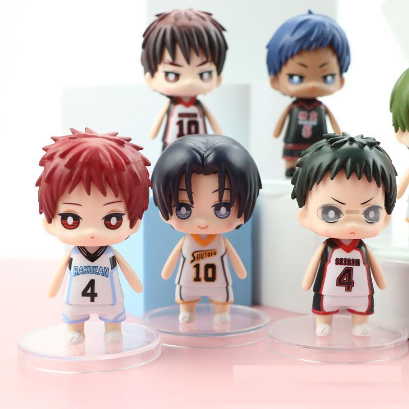 Full Set Anime Kuroko's Basketball Action Figure Kuroko Tetsuya Kagami Taiga Takao Kazunari Model Figurine Toy Boys Gift Pendant
