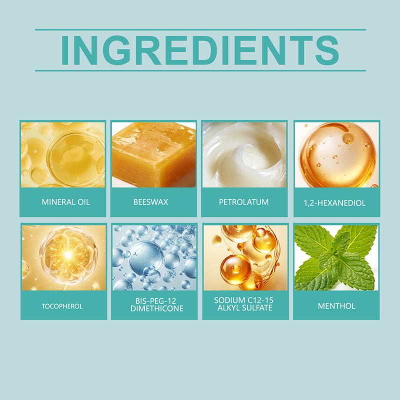 Peel-Off Lip Care Gel with Cooling Feel, Lightweight Lip Mask, Soothing Prep Lip Mask,Lasting Moisture and Deep Nourishment, Lip Care, Light and Non-Sticky, 10ml/0.35 fl.oz