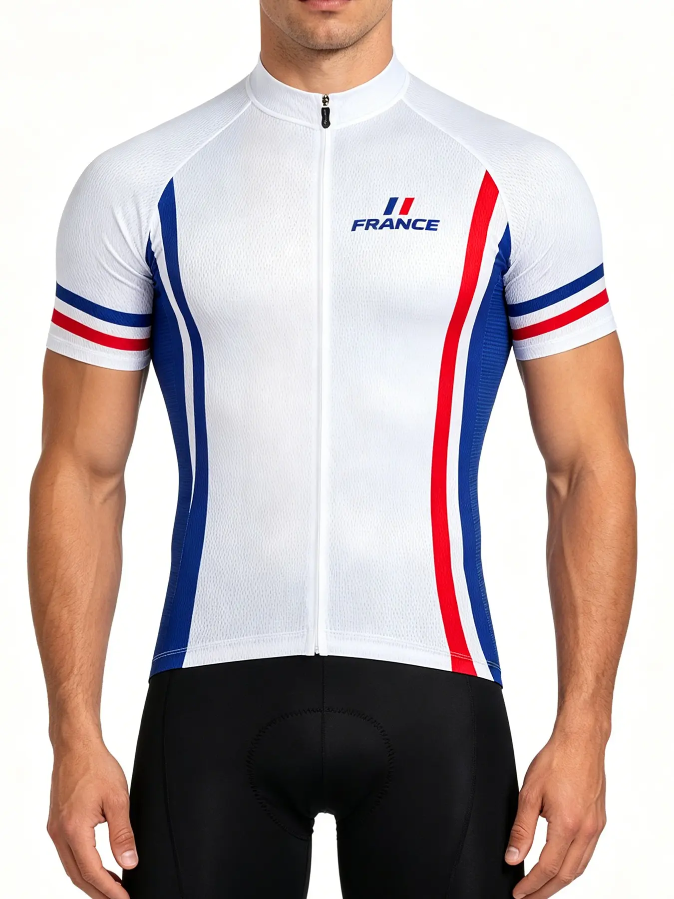 Men's Cycling Jersey, Short Sleeve Bike Shirt with 3 Back Pockets, Digital Print, All Season, Sporty Style, Ideal for Outdoor Activities
