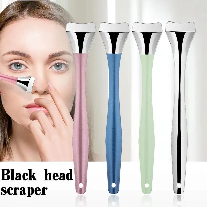 Blackhead Removal Tool Facial Scraper Skin Scrubber Face Spatula for Deep Pore Cleansing Blackhead Remover Beauty Skin Care Tool Acne Stainless