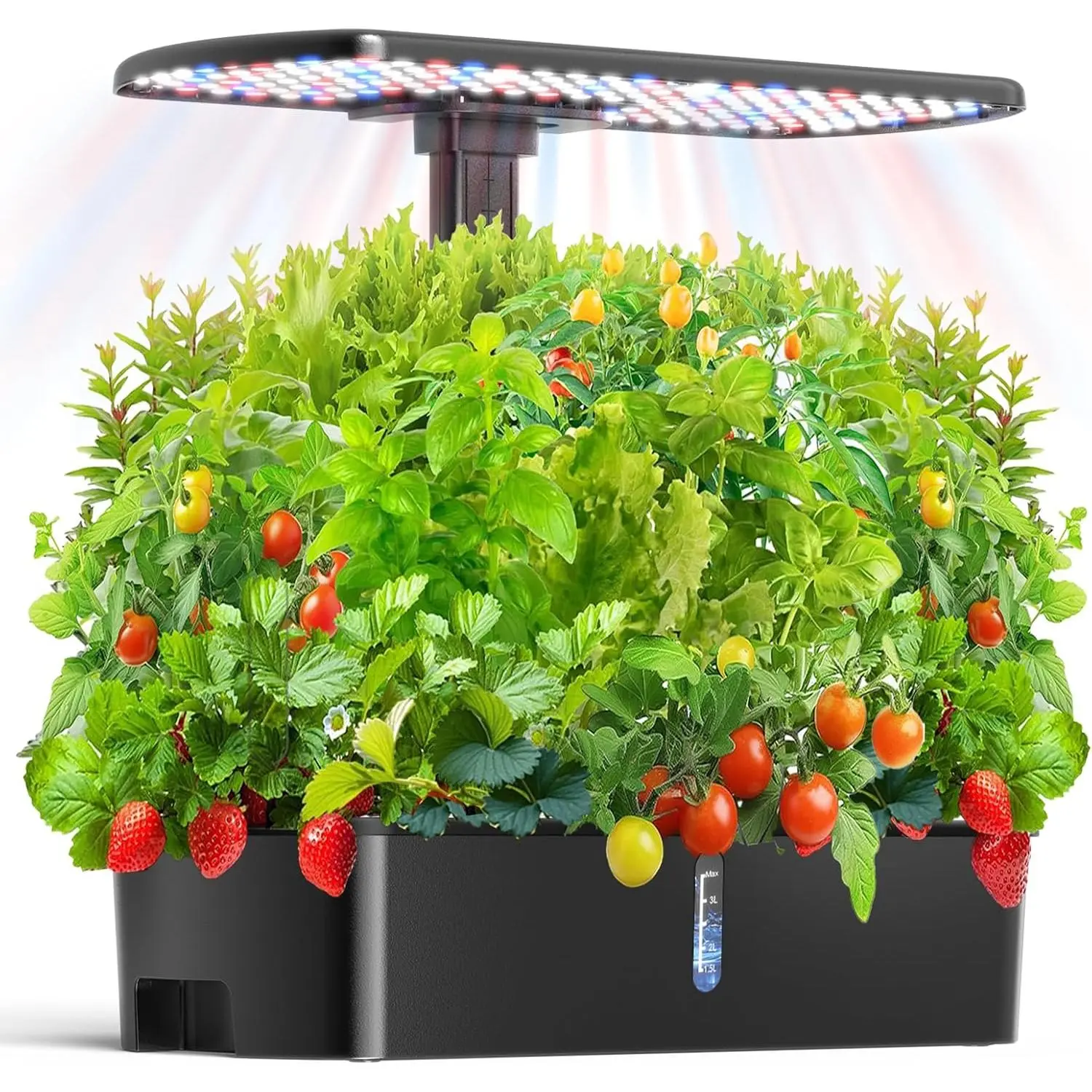 Hydroponics Growing System Kit 12 Pods,Hydroponic Indoor  Garden Kit | with Grow Light,  In door Gardening Gifts for Women , Adjustable Height, Auto Timer, Quiet Pump Indoor Garden