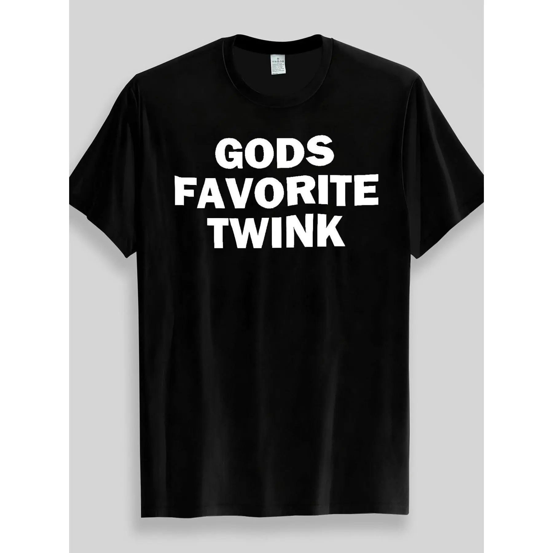 GodsFavoriteTwinkFunTextPrintT-ShirtTrendyandTop