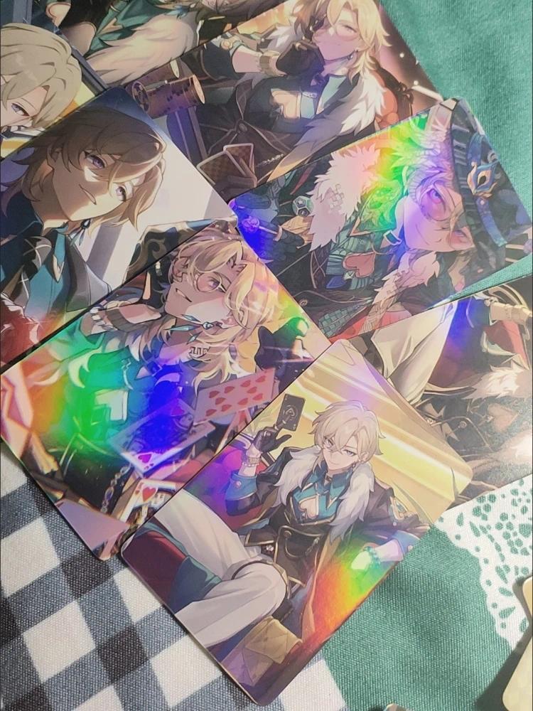 Honkai:Star Rail Aventurine 55PCS 3 Card Backs Decor Laser Lomo Card Photocard HD Album Photo Card For Fans Collection Postcard