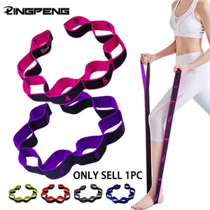 Fitness Resistance Stretch Band Yoga Elastic Band Yoga Stretching Bands for Yoga Ballet Dance Pilates Gymnastics Training Aid Extension Band Workout Straps Yoga Equipment Fitness Bands Stretching Gear