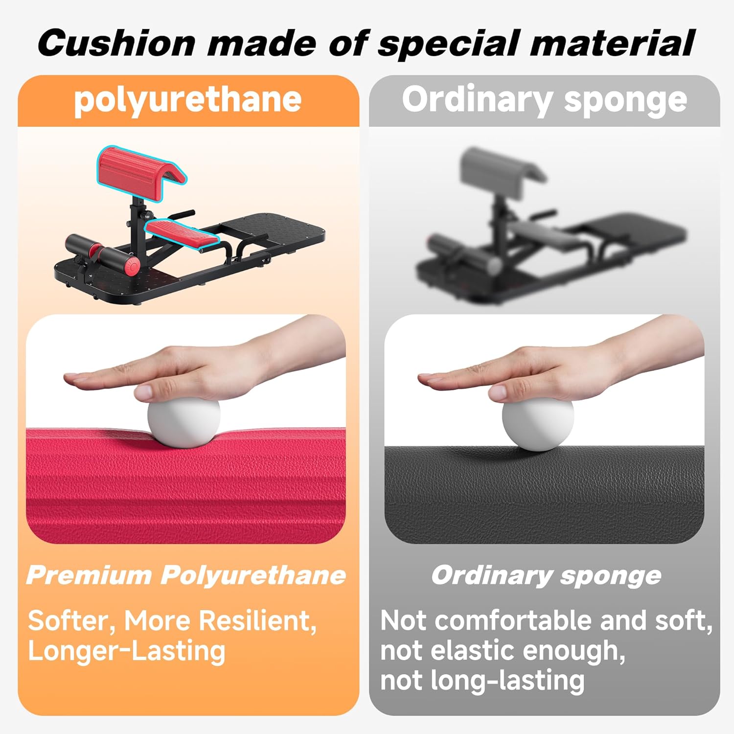 SUNDAY MIRTH Hip Thrust & Squat Machine for Home – Multi-Function Glute Builder, Leg & Core Strengthening Equipment – Adjustable Sissy Squat, Hip Thrusts, Squat Assist Machine for Home Gym