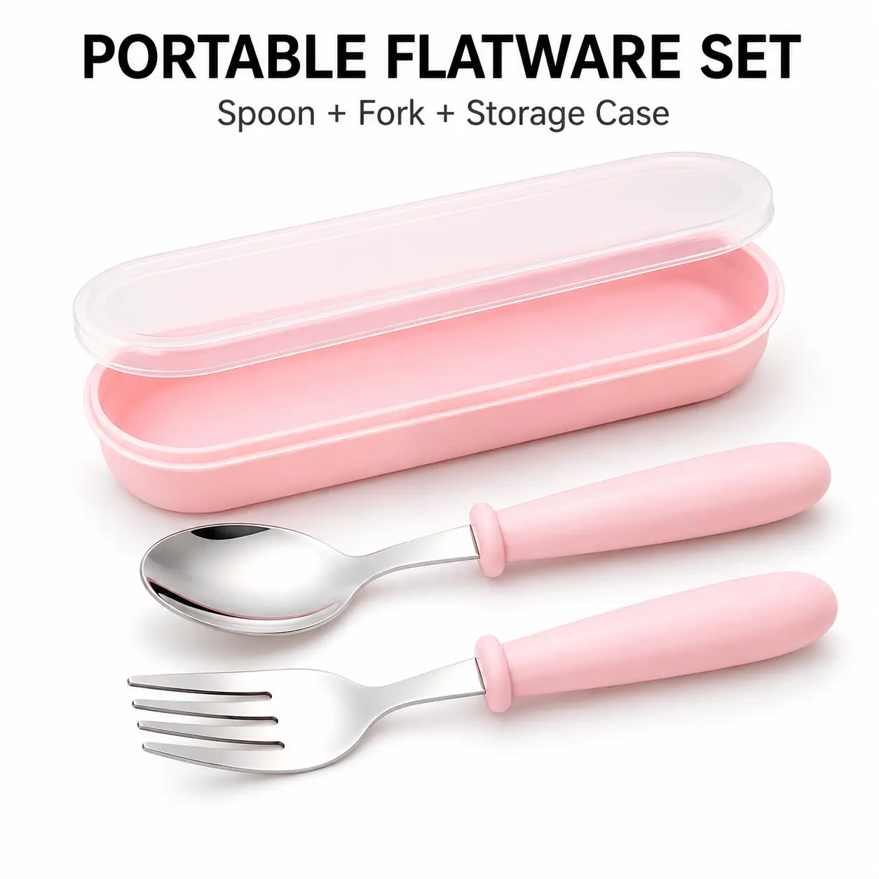 Cutlery Set with Storage Box, 3 Counts/set Including Spoon & Fork & Storage Box, Creative Tableware Set for Home Kitchen Dining Room, Modern Tableware Sets-YY1