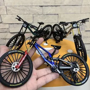 1:8 New Model Alloy Bicycle Diecast Mini Finger Bikes 39A Simulation Collection Gifts Toys for boys