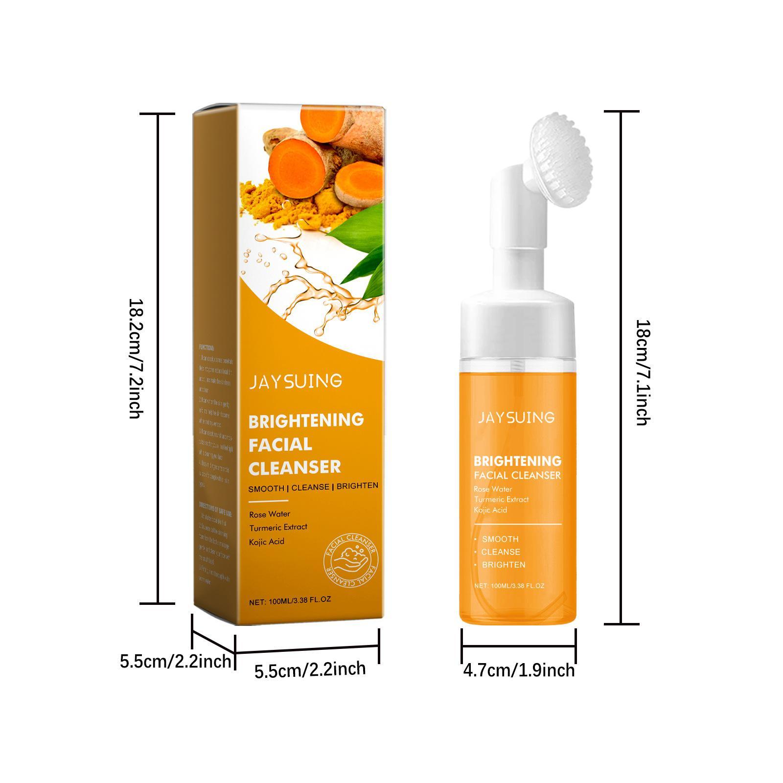 Turmeric Facial Cleanser, 6 Counts/set Gentle Moisturizing Facial Cleanser, Facial Skin Care Product for All Skin Types, Facial Wash