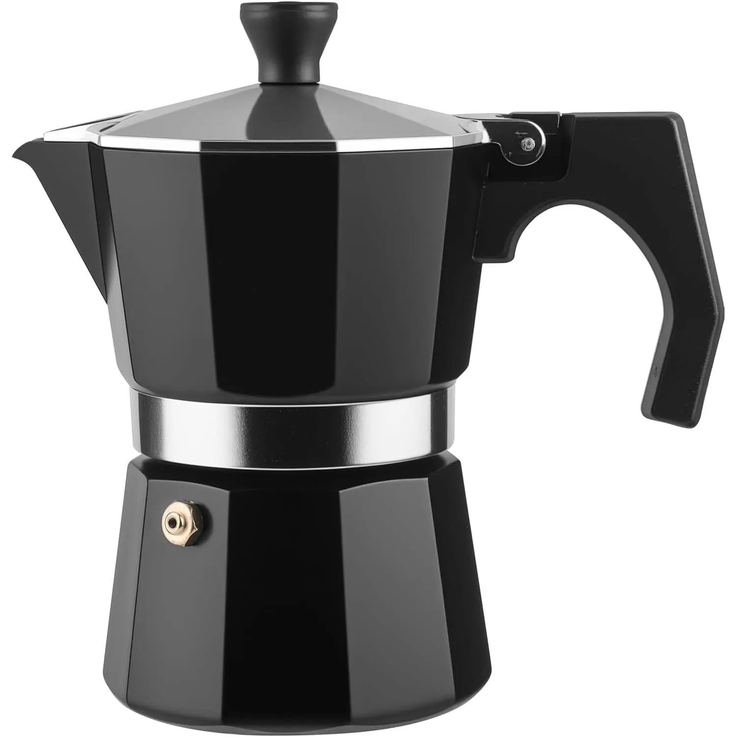 3 Cup Stovetop Espresso Maker Aluminium Moka Pot Percolator (150ml)