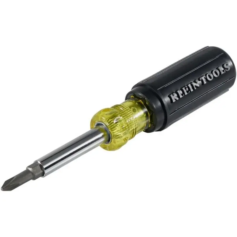 32476 5-In-1 Multi-Bit Screwdriver / Nut Driver with 2 Slotted, 2, and 1 Nut Driver Tip
