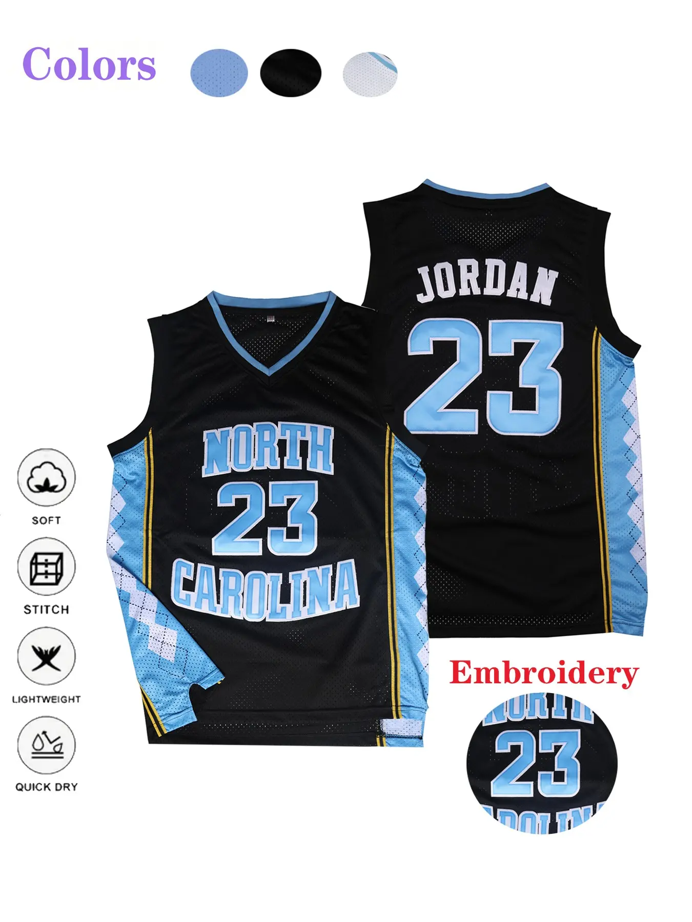 Men's Basketball Jersey No. 23, Vintage Embroidered Breathable Training Uniform, Sleeveless Top S-Xxxl, Casual Loose-Fit Tank Tops