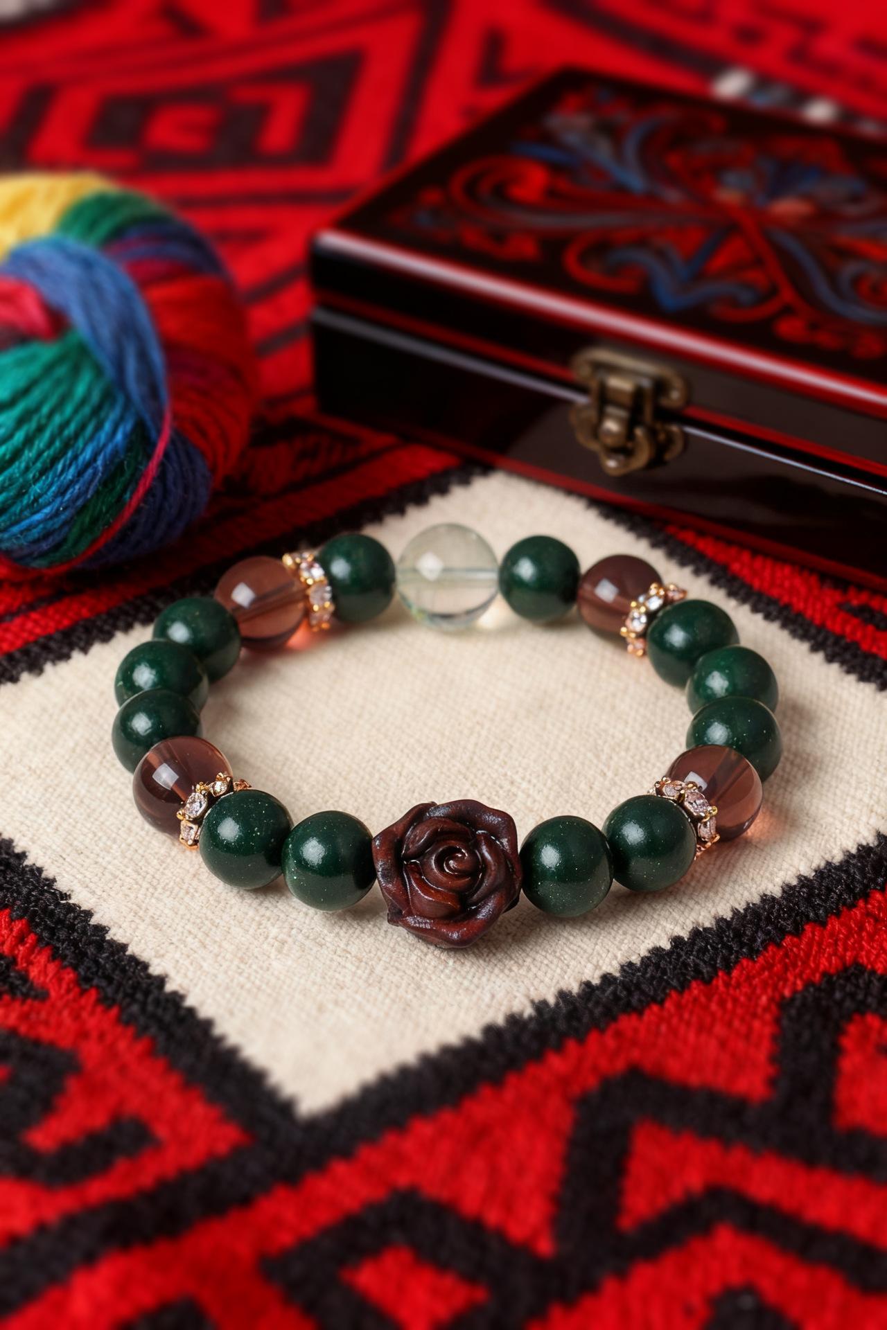 New Chinese-style natural blended incense bead bracelet, Chinese-style hand chain; attracts wealth, wards off evil, aids healing and meditation, suitable for holiday gifts, yoga and mystery