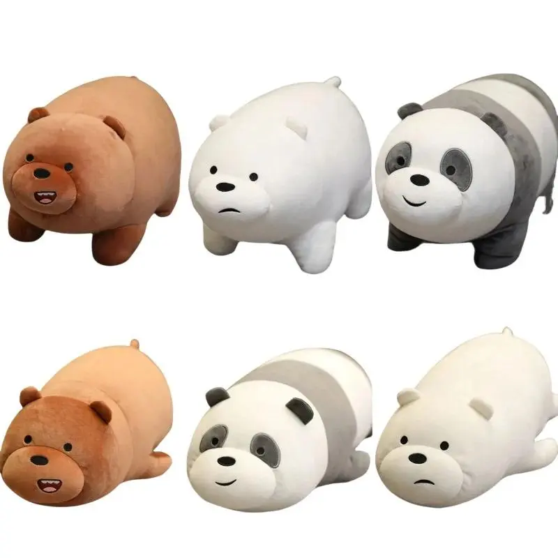 Original We Bare Bears Plush Toys Grizzly Panda Ice Bear Plush The Bare Bears Stuffed Dolls We Bare Bears Plushies Xmas Gifts
