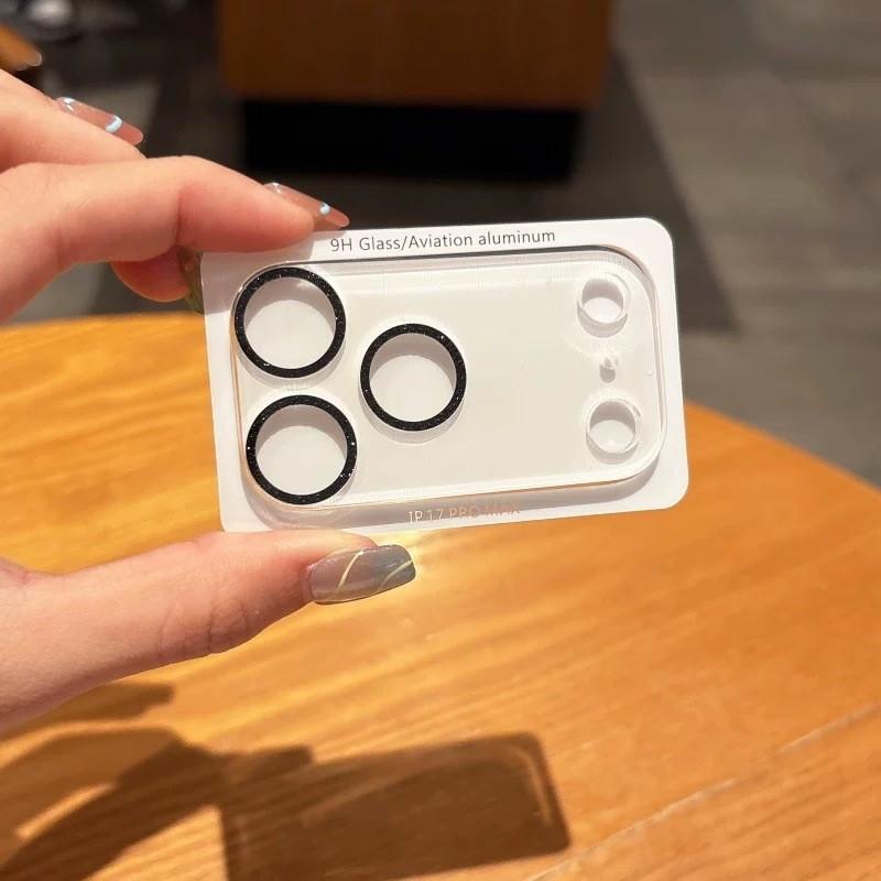 Applicable to Apple 17 glitter integrated lens film 17pro mobile phone lens anti-drop 16pro protective film 15 mobile phone film