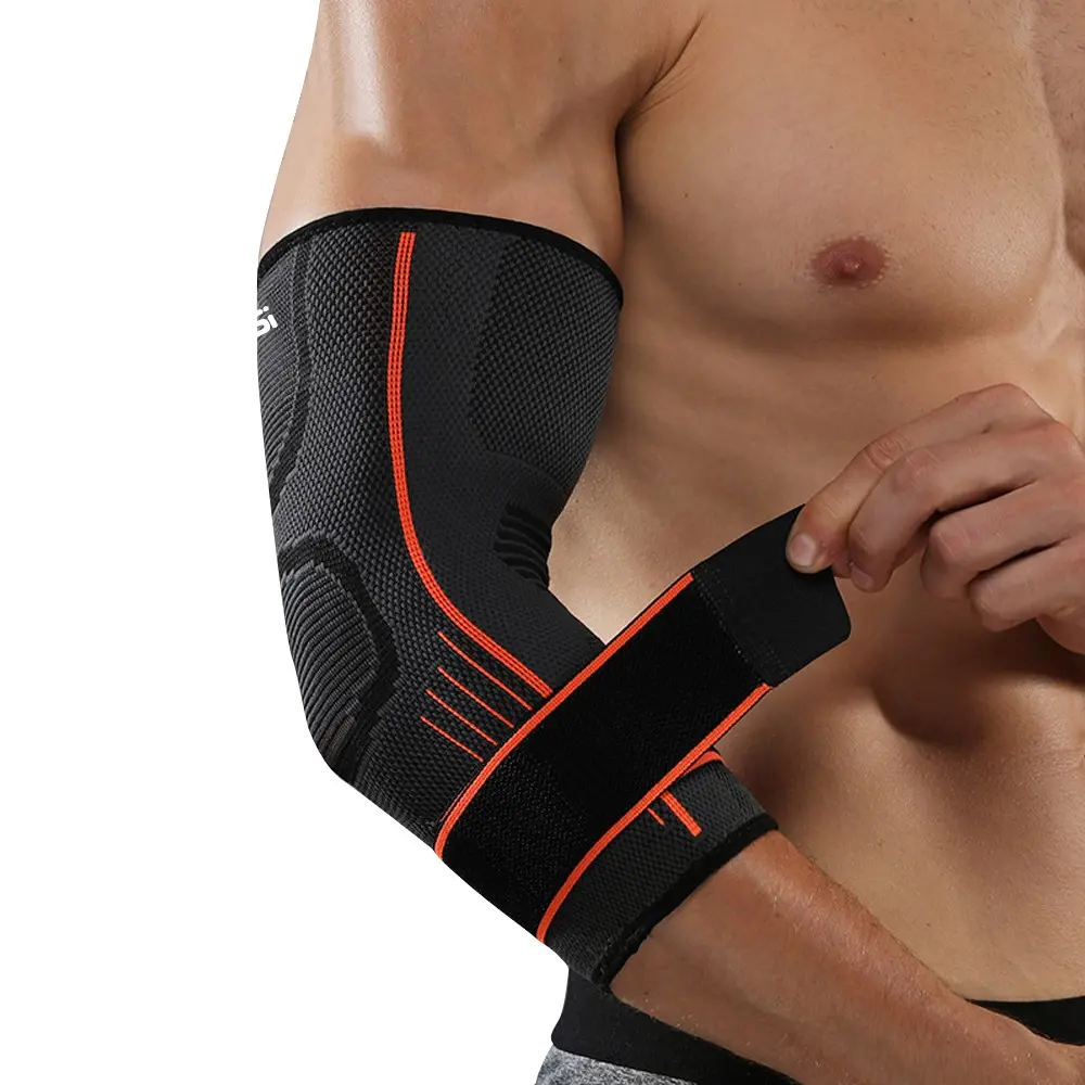 Adjustable Elbow Brace Support, 1 Count Elbow Support Sleeve, Sports Elbow Support for Gym Workout Running