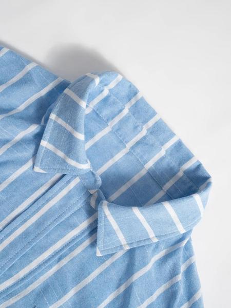 Women's Striped Print Shirt, Casual Long Sleeve Collared Top for Spring & Fall, Women's Clothing for Daily Wear