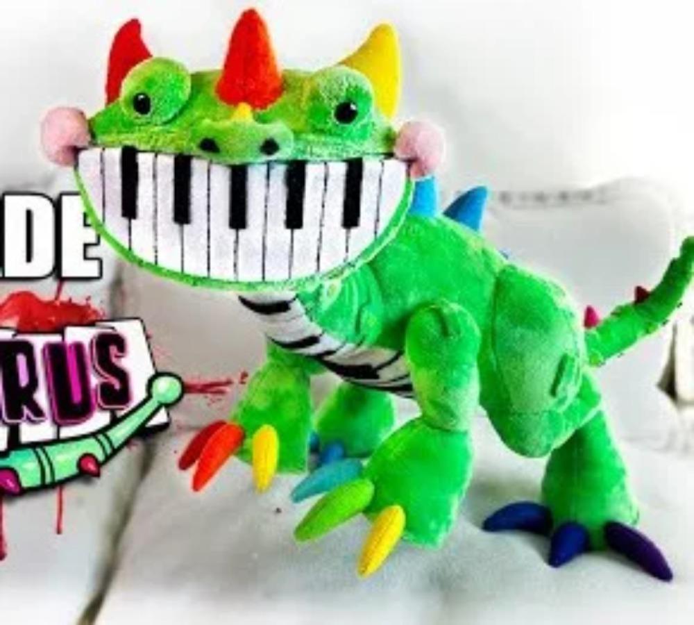 Pianosaurus Plush Nightmare Critters Green Dinosaur Stuffed Doll Anime Cute Toys Doll Collectibles Peluches Kids Gift Custom